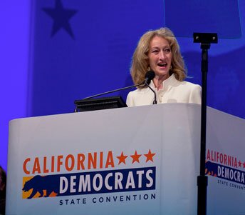 Debra at the California Democratic Party Convention